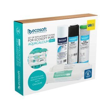 Комплект картриджів Ecosoft P&rsquo;URE AquaCalcium Mint "6 місяців" &mdash; фото товару
